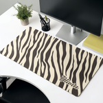 Custom Name Zebra Pattern Gifts For Her - Personalized Desk Mat 2