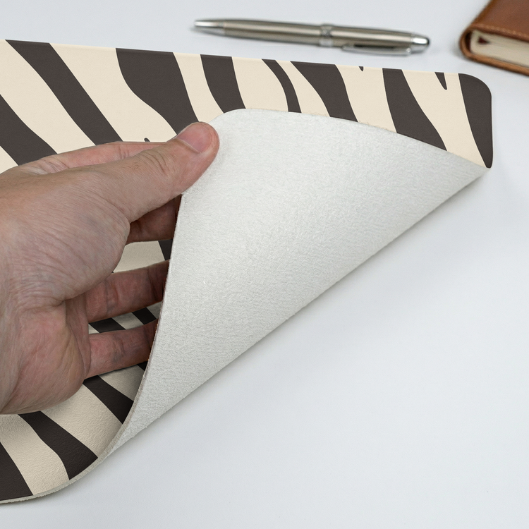 Custom Name Zebra Pattern Gifts For Her - Personalized Desk Mat 4