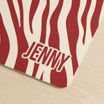 Custom Name Zebra Pattern Gifts For Her - Personalized Desk Mat 5