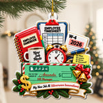 Custom New Job 3D Relief Career Achievement - Personalized Ornament 1