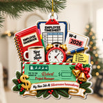 Custom New Job 3D Relief Career Achievement - Personalized Ornament 2