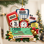 Custom New Job 3D Relief Career Achievement - Personalized Ornament 3