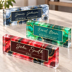 Custom Office Decor Gifts For Employees Coworkers - Personalized Name Plate 1