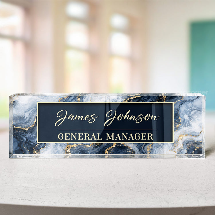 Custom Office Decor Gifts For Employees Coworkers - Personalized Name Plate 2