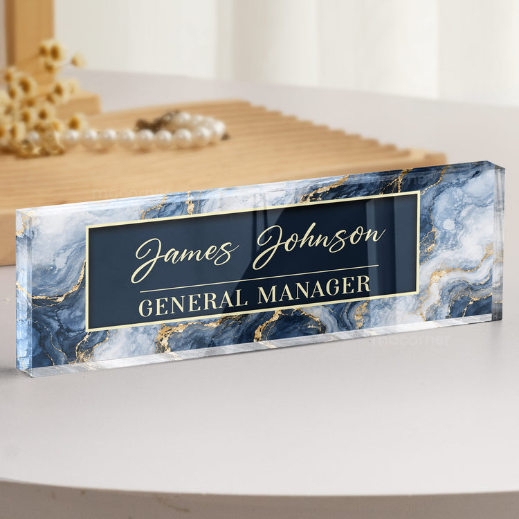 Custom Office Decor Gifts For Employees Coworkers - Personalized Name Plate 4