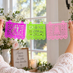 Custom Papel Picado Fiesta Party Decorations For Navidad, Día De Los Muerto, Birthday, Wedding - Personalized Garland Banner 6