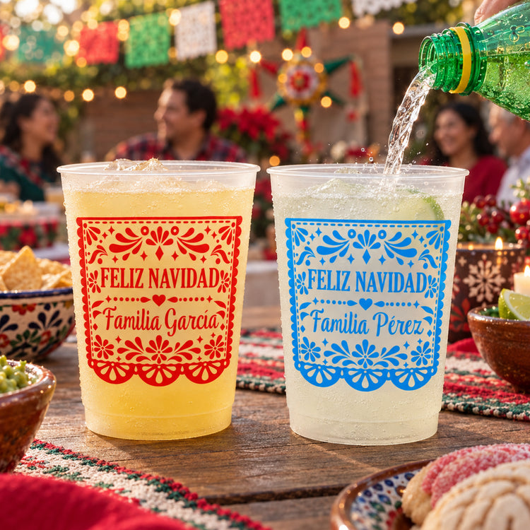 Custom Papel Picado Fiesta Party Decorations For Navidad Fiestas - Personalized Cups 5