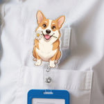 Custom Pet Cartoon Art For Pet Lovers - Personalized Acrylic Badge Reel 2
