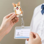 Custom Pet Cartoon Art For Pet Lovers - Personalized Acrylic Badge Reel 3
