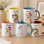 Custom Pet Cartoon Portrait Mug Pet Lover Gift - Personalized Mug 2