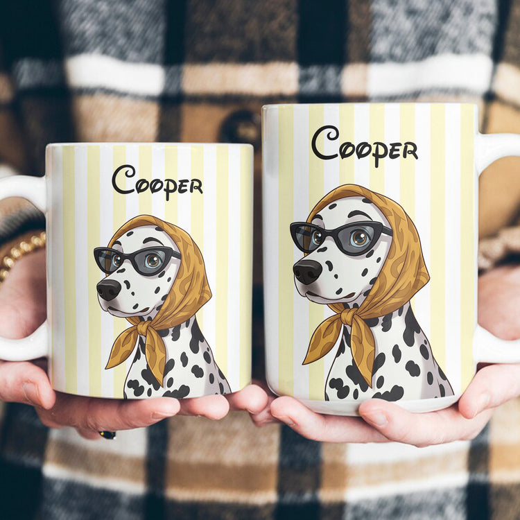 Custom Pet Cartoon Portrait Mug Pet Lover Gift - Personalized Mug 5