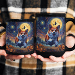 Custom Pet Dog Cat Portrait Halloween Van Gogh Art - Personalized Mug 4