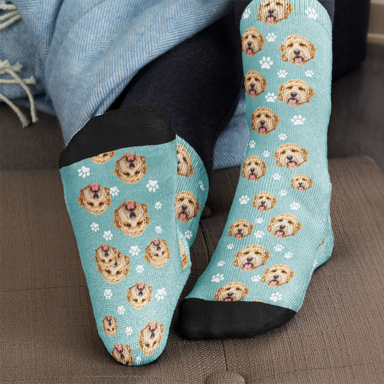 Custom Pet Funny Face New Version Gifts For Pet Lovers - Personalized Socks 5