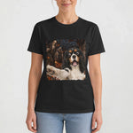 Custom Pet Halloween Funny Selfie Vintage Ghost Boo - Personalized Shirt 2