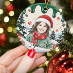 Custom Pet Kid Photo Watercolor Art For Kids, Son, Daughter, Pet Lovers - Personalized Ornament 5