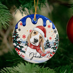 Custom Pet Kid Photo Watercolor Art For Kids, Son, Daughter, Pet Lovers - Personalized Ornament 6