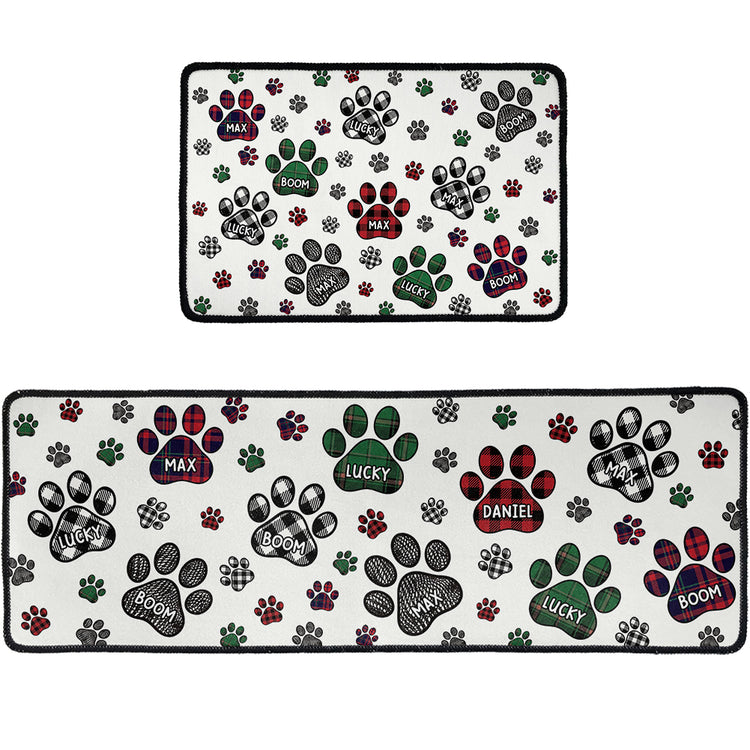 Custom Pet Name Christmas Decor Kitchen Entry Way Decor - Personalized Runner Rug 4