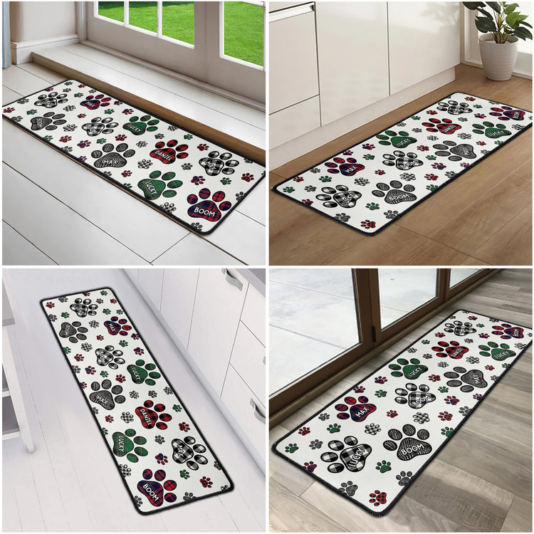 Custom Pet Name Christmas Decor Kitchen Entry Way Decor - Personalized Runner Rug 7