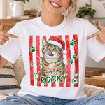 Custom Pet Photo And Name Watercolor Art Gift For Pet Lovers - Personalized Shirt 3