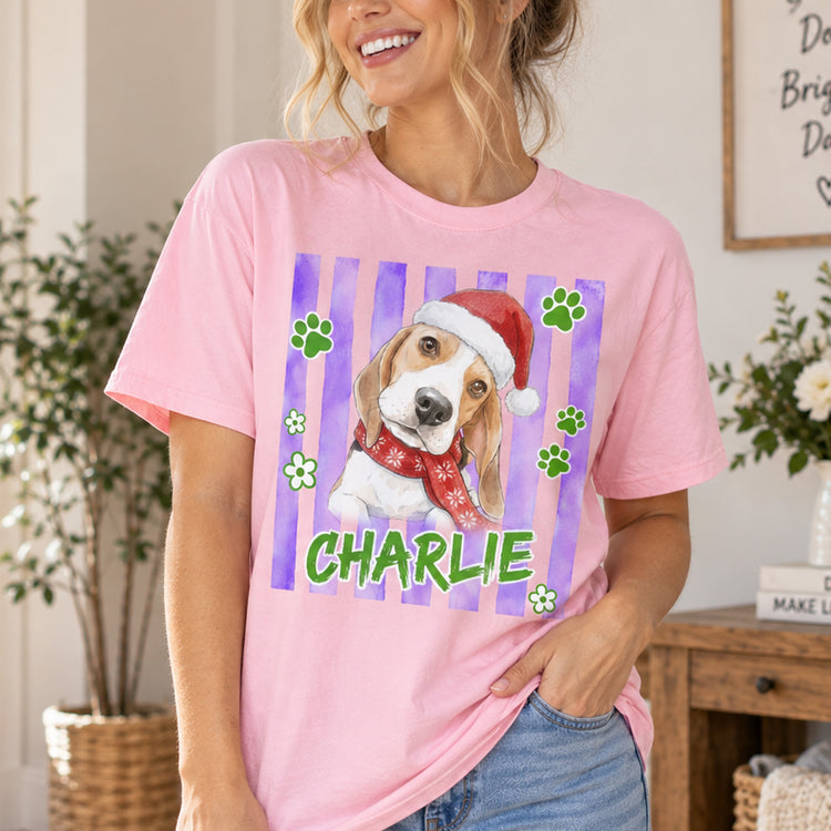 Custom Pet Photo And Name Watercolor Art Gift For Pet Lovers - Personalized Shirt 4