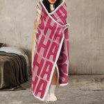 Custom Pet Photo & Name Watercolor Art - Personalized Blanket Hoodie 3