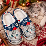 Custom Pet Photo Cartoon Art Christmas Gift For Pet Lovers - Personalized Slippers 4