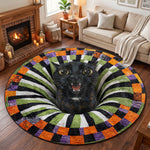 Custom Pet Photo Funny Halloween Scream Art - Personalized Quilted Mat 2