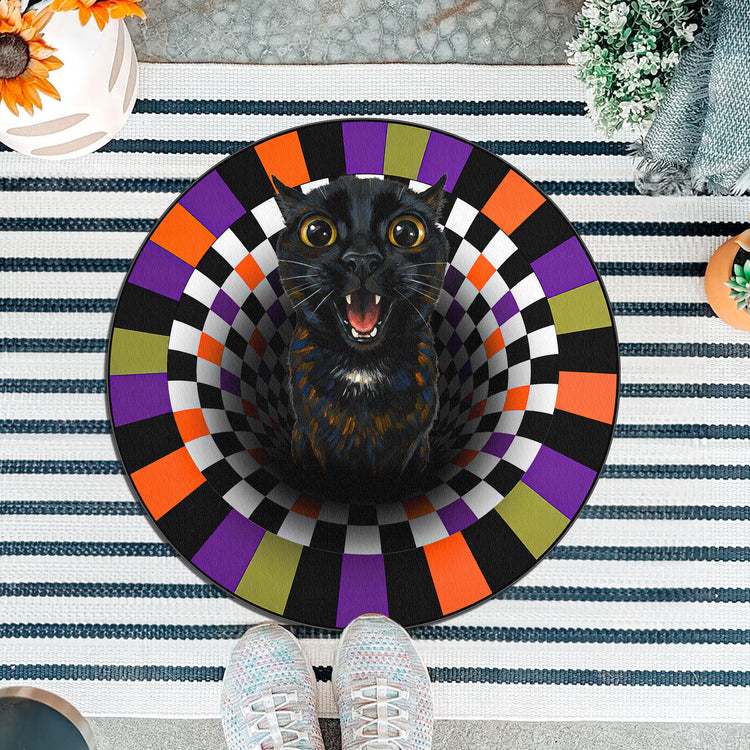 Custom Pet Photo Funny Scream Art - Personalized Doormat 2