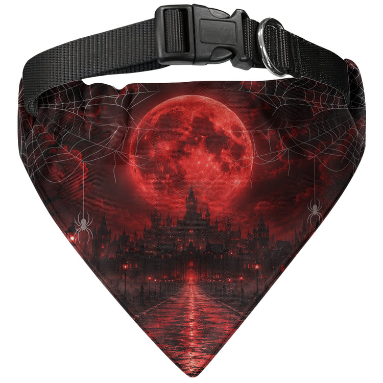 Custom Pet Photo Scary Halloween Clown Spooky Costume - Personalized Bandana Collar 5