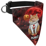 Custom Pet Photo Scary Halloween Clown Spooky Costume - Personalized Bandana Collar 6