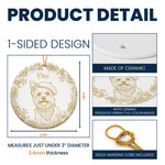 Custom Pet Photo Sketch Line Art Chrismtas Tree Decor For Pet Lovers - Personalized Ornament 6