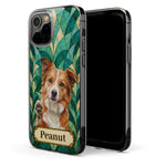 Custom Pet Photo Stained Glass Style Art For Pet Lovers - Personalized Phone Case 3