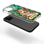 Custom Pet Photo Stained Glass Style Art For Pet Lovers - Personalized Phone Case 4