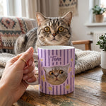 Custom Pet Photo - Vintage Bag For Dog Mom, Cat Mom - Personalized Mug 3