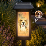 Custom Pet Photo Watercolor Art - Personalized Solar Garden Light 1