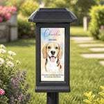 Custom Pet Photo Watercolor Art - Personalized Solar Garden Light 2