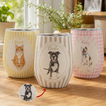 Custom Pet Photo Watercolor Colorful - Personalized Wine Tumbler  1