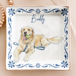 Custom Pet Photo Watercolor New Version Gifts For Her, Dog Mom, Cat Mom - Personalized Jewelry Dish 3