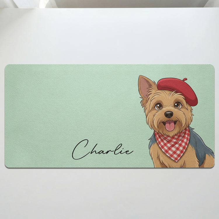 Custom Pet Portrait Cartoon Art Gift For Pet Lovers - Personalized Desk Mat 3