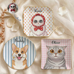 Custom Pet Portrait Cartoon Style Art - Personalized Jewelry Dish 1