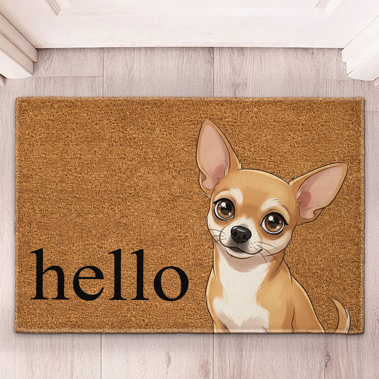 Custom Pet Portrait Cartoon Style - Personalized Doormat 2