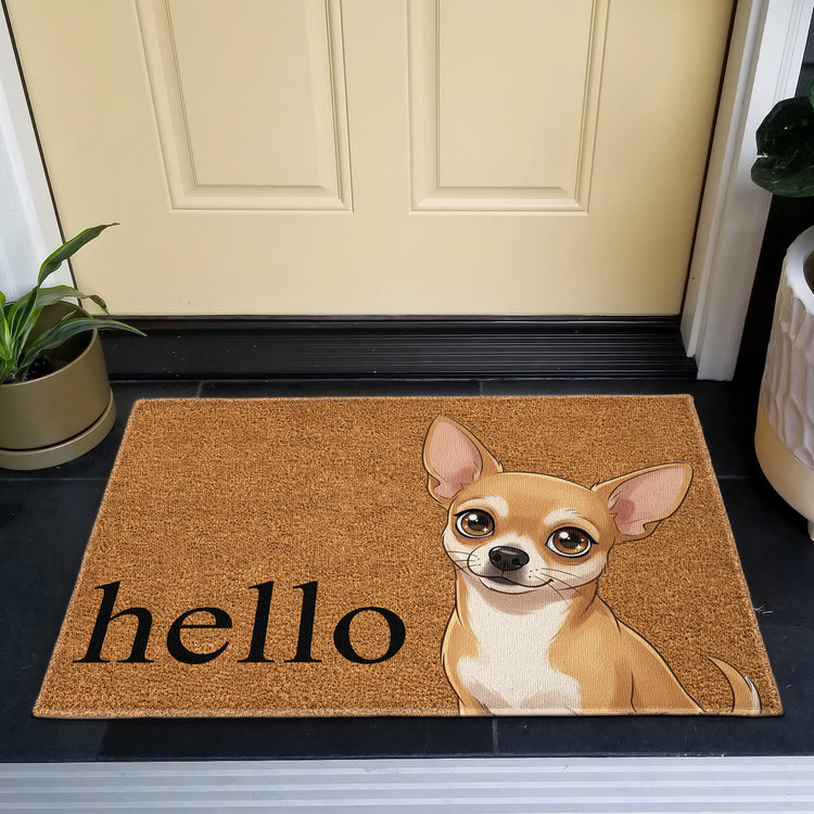 Custom Pet Portrait Cartoon Style - Personalized Doormat 3