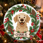Custom Pet Portrait Christmas Decor - Personalized Ornament 1