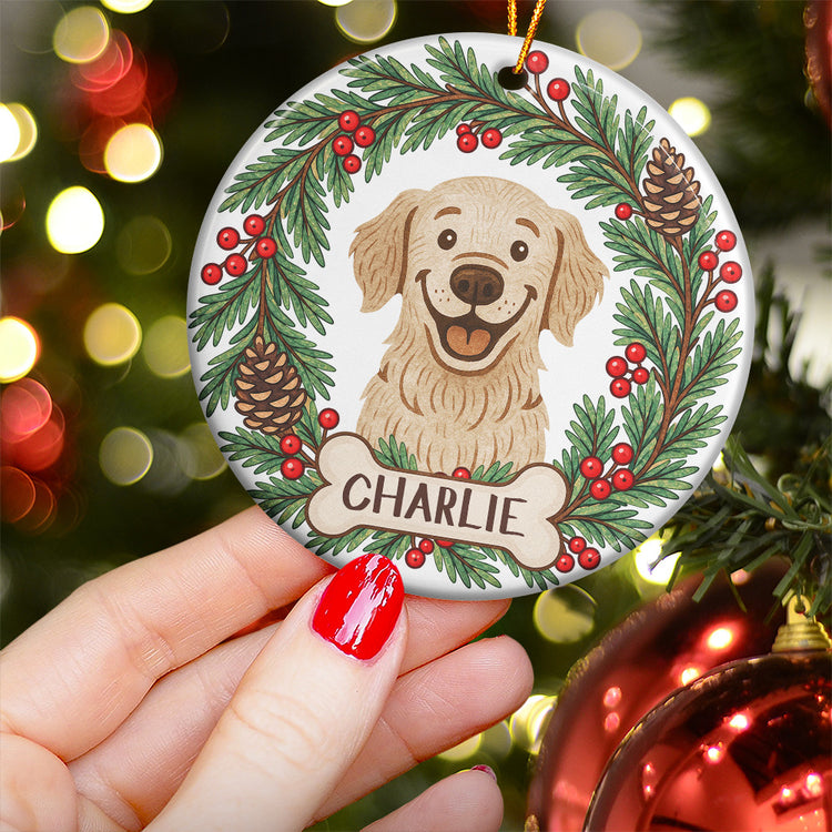 Custom Pet Portrait Christmas Decor - Personalized Ornament 2