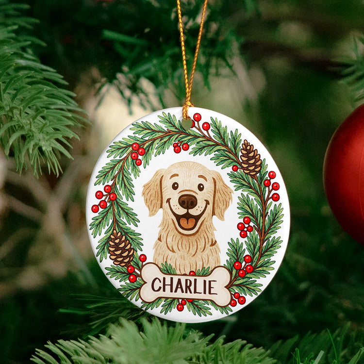 Custom Pet Portrait Christmas Decor - Personalized Ornament 3