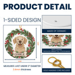 Custom Pet Portrait Christmas Decor - Personalized Ornament 5