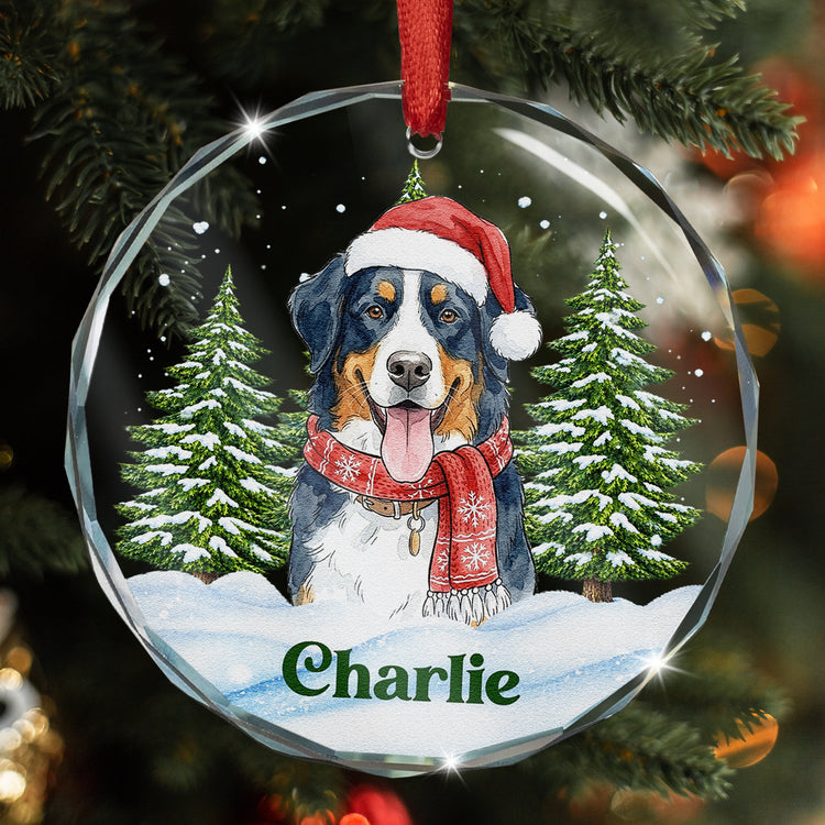 Custom Pet Portrait Christmas Watercolor Gifts For Pet Lovers Pet Loss Gifts - Personalized Ornament 4