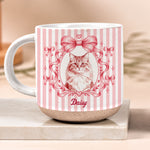 Custom Pet Portrait Coquette Coffee Cup - Personalized Mug 2