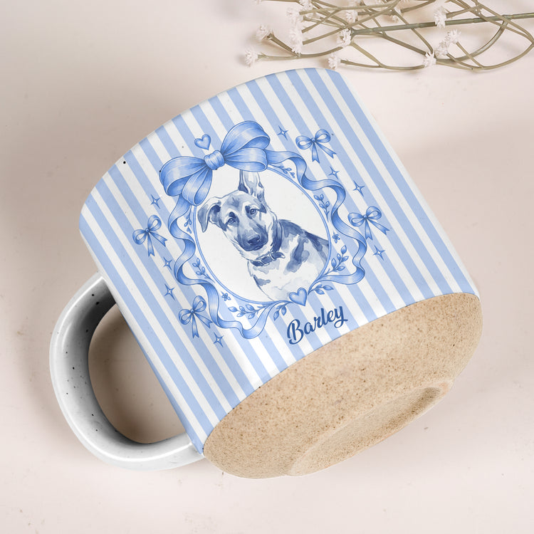 Custom Pet Portrait Coquette Coffee Cup - Personalized Mug 5