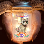 Custom Pet Portrait Day Of The Dead Mexican Hispanic Style - Personalized Night Light 3